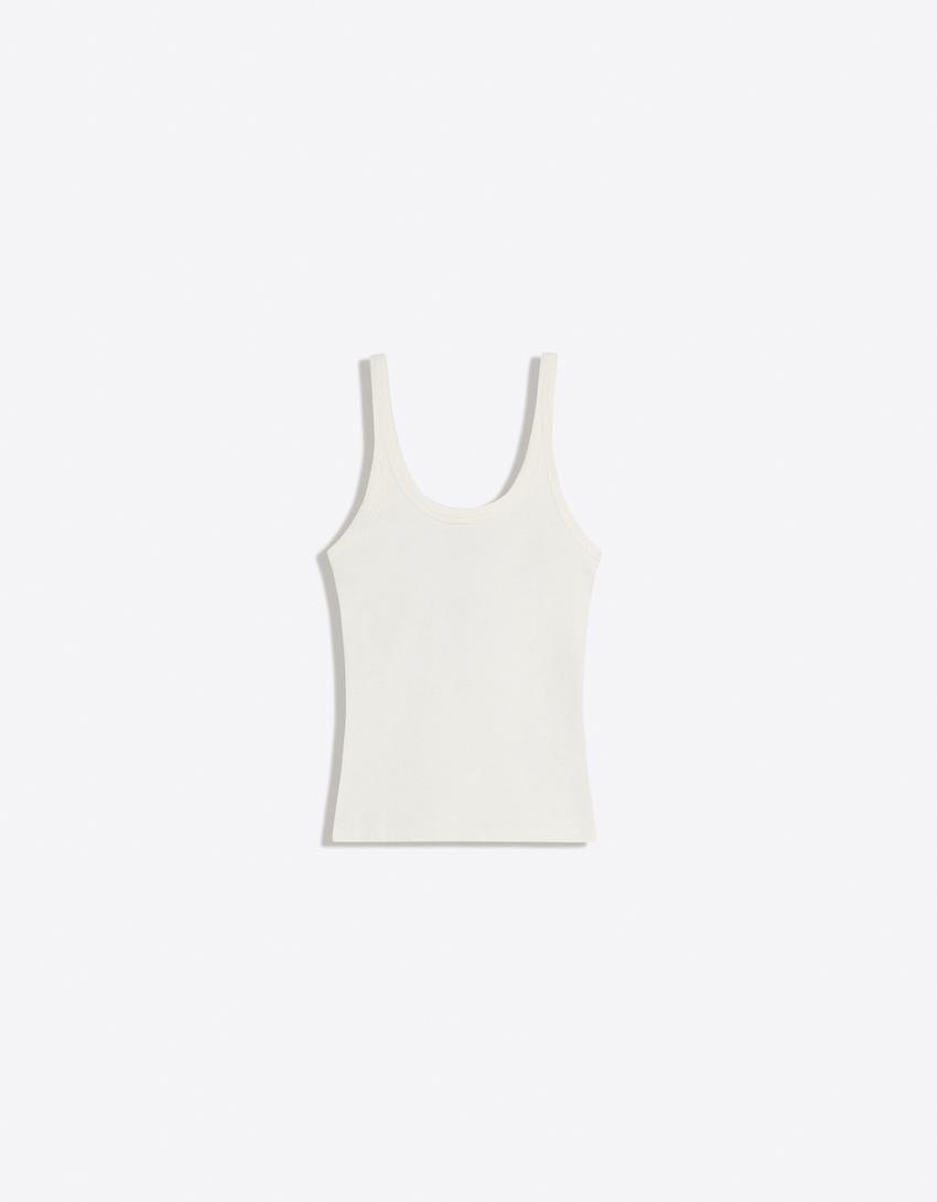 Ribbed vest top