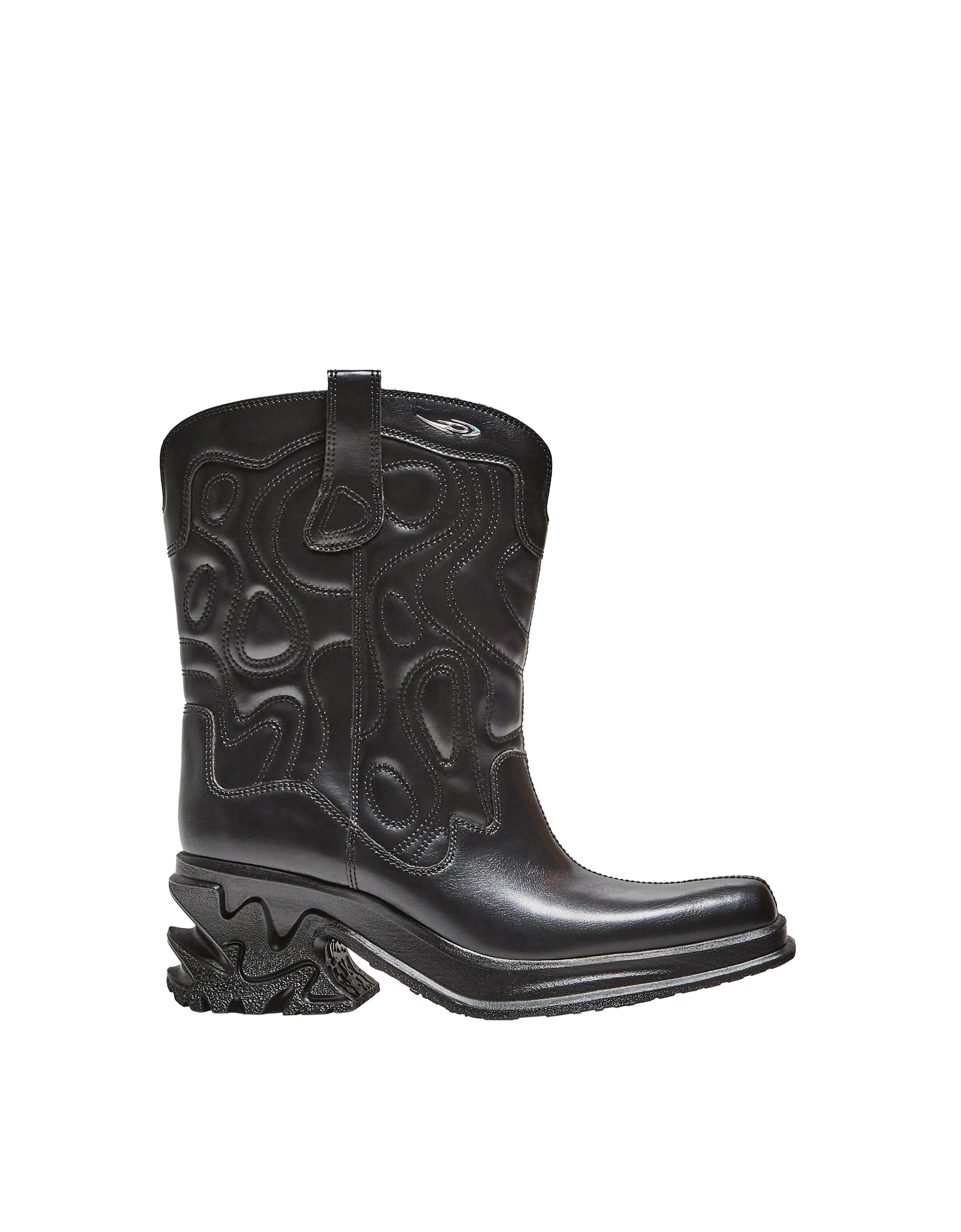 Bershka Absatzstiefel Im Cowboylook Out Of Core Damen 38 Schwarz