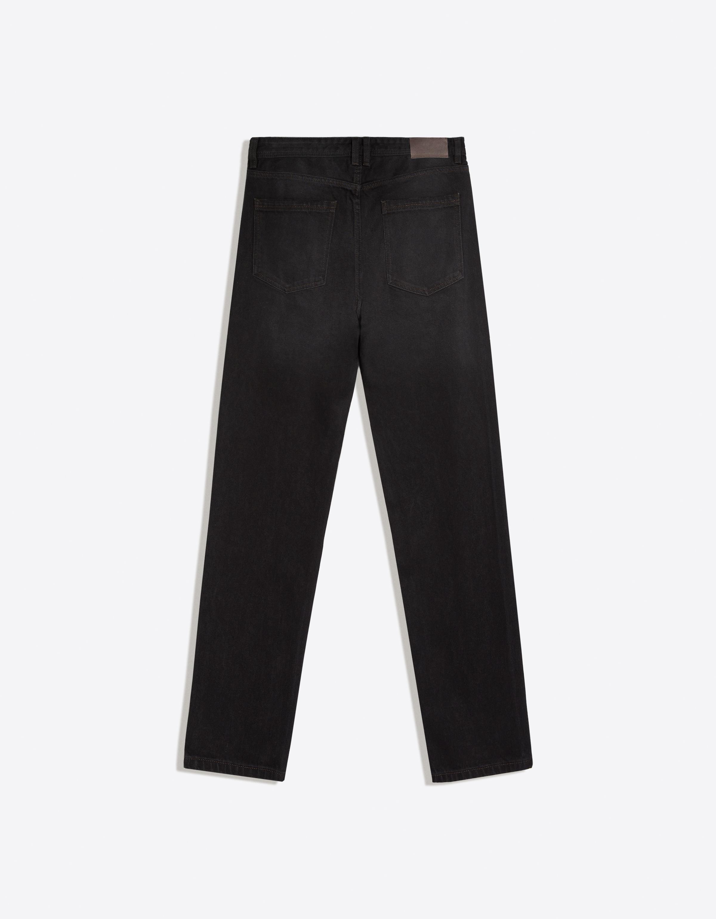 Straight-leg jeans — Black