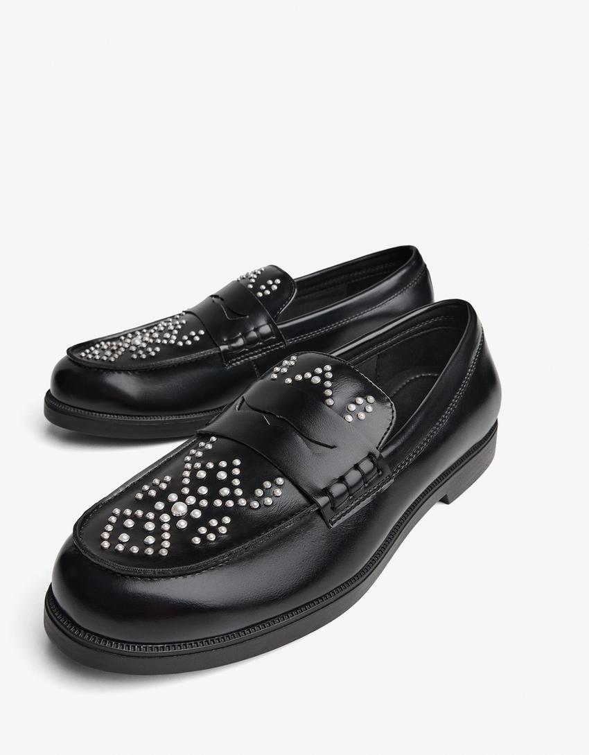 Mocassim detalhe antifaz-Combinado