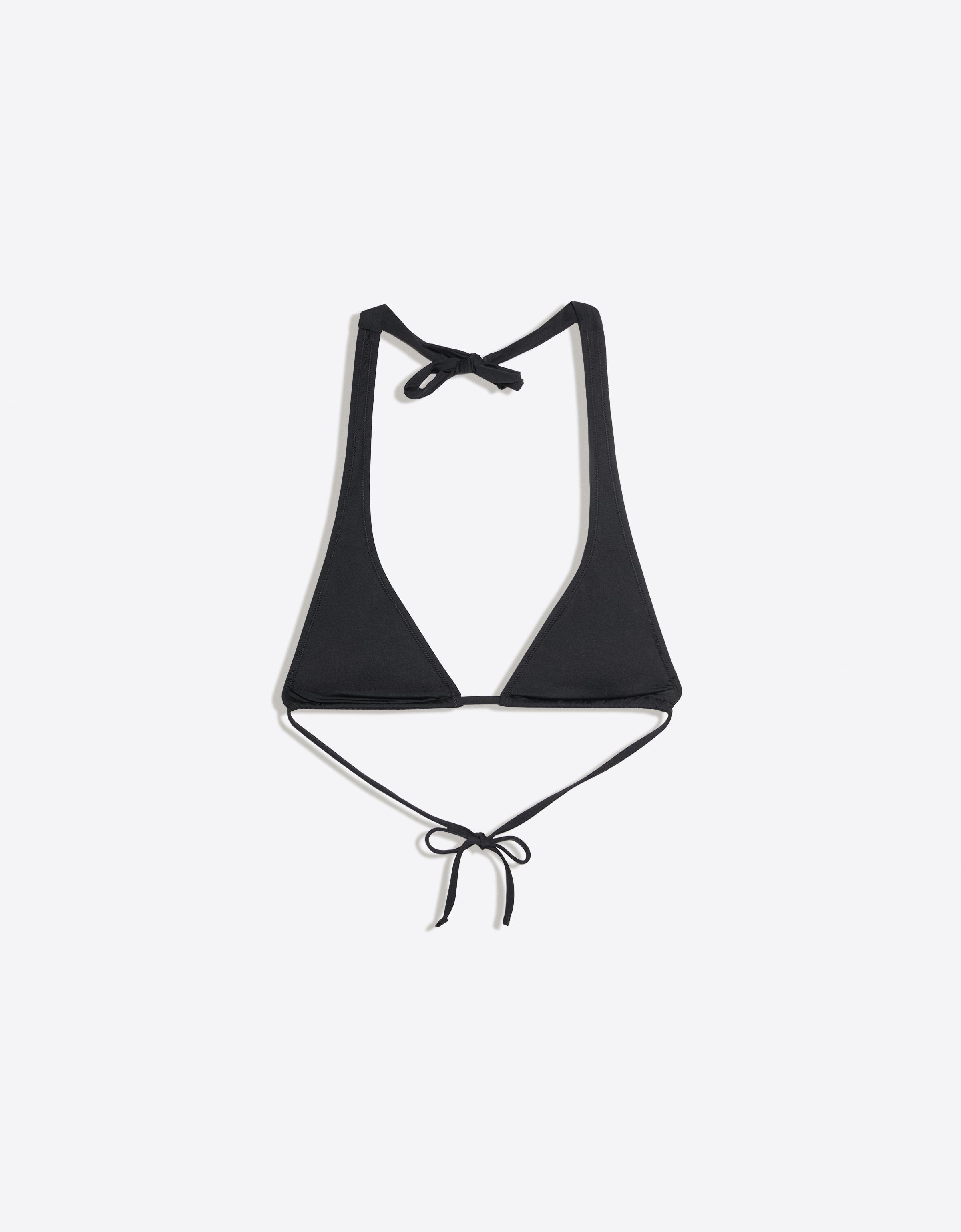 Halter bikini top — Black