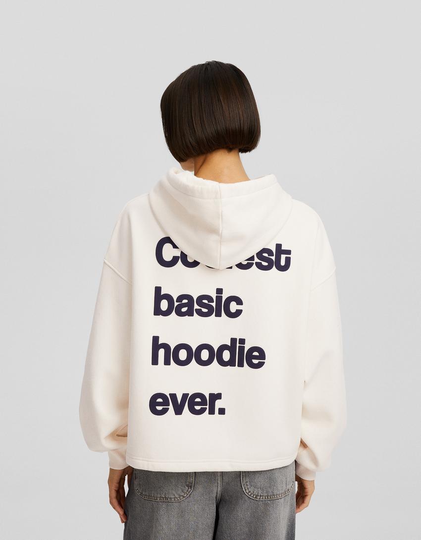Sweatshirt capuz oversize estampado-Pedra-1