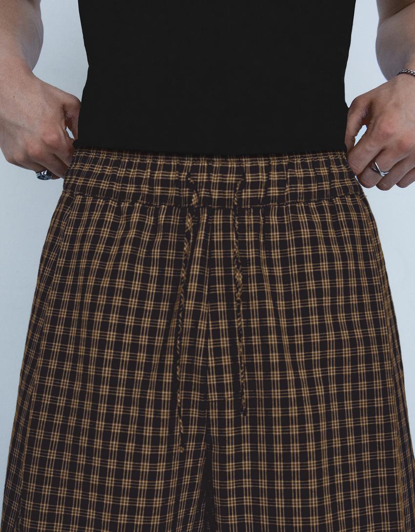 Check joggers-Black