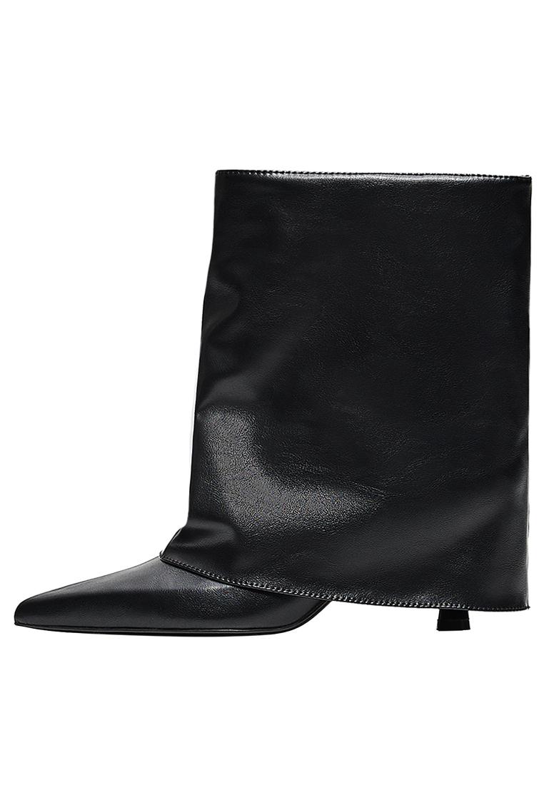 Trouser ankle boots — BLACK
