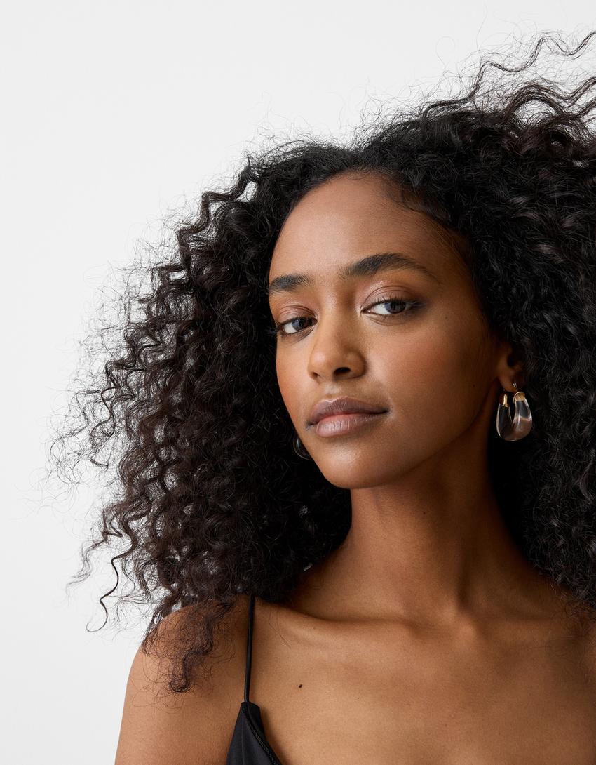 طقم من 2 أقراط غير متماثلة-ذهبي-3