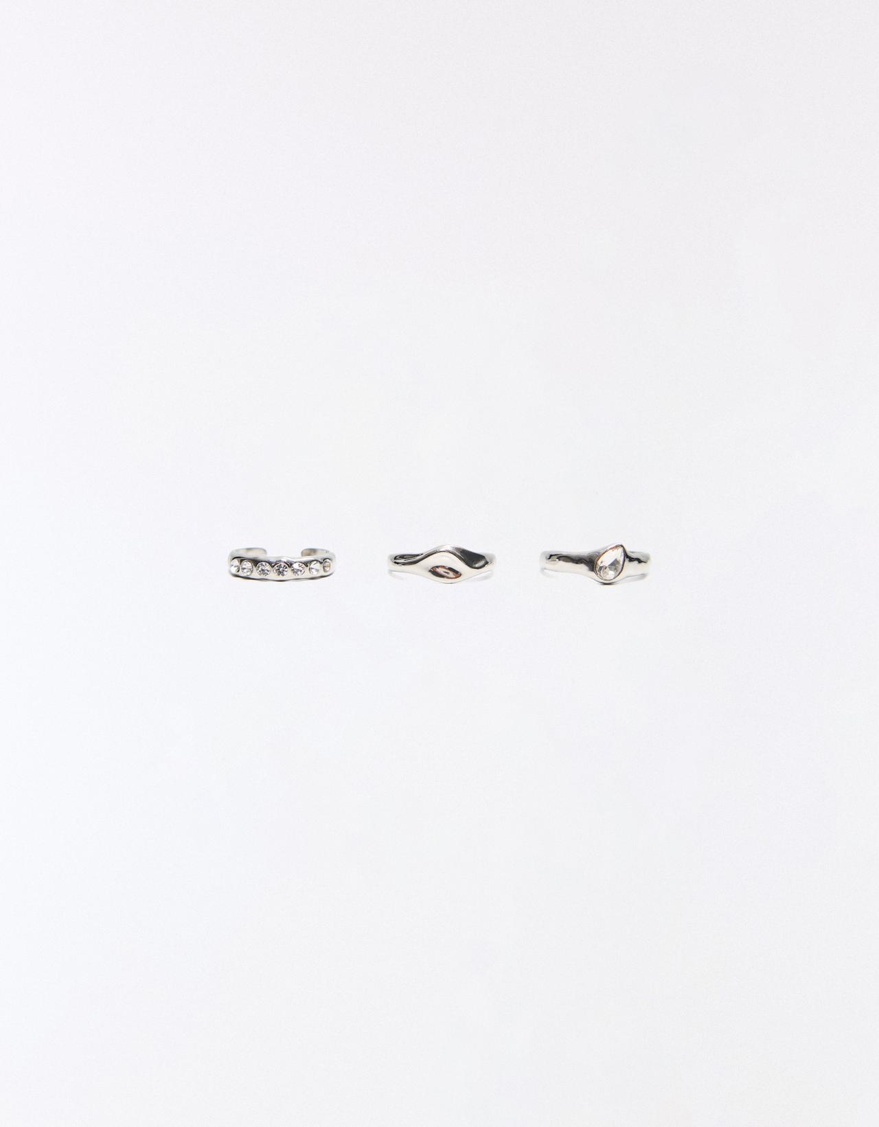 Pack of 3 toe rings — Silver