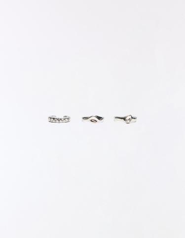 Pack of 3 toe rings — Silver 4