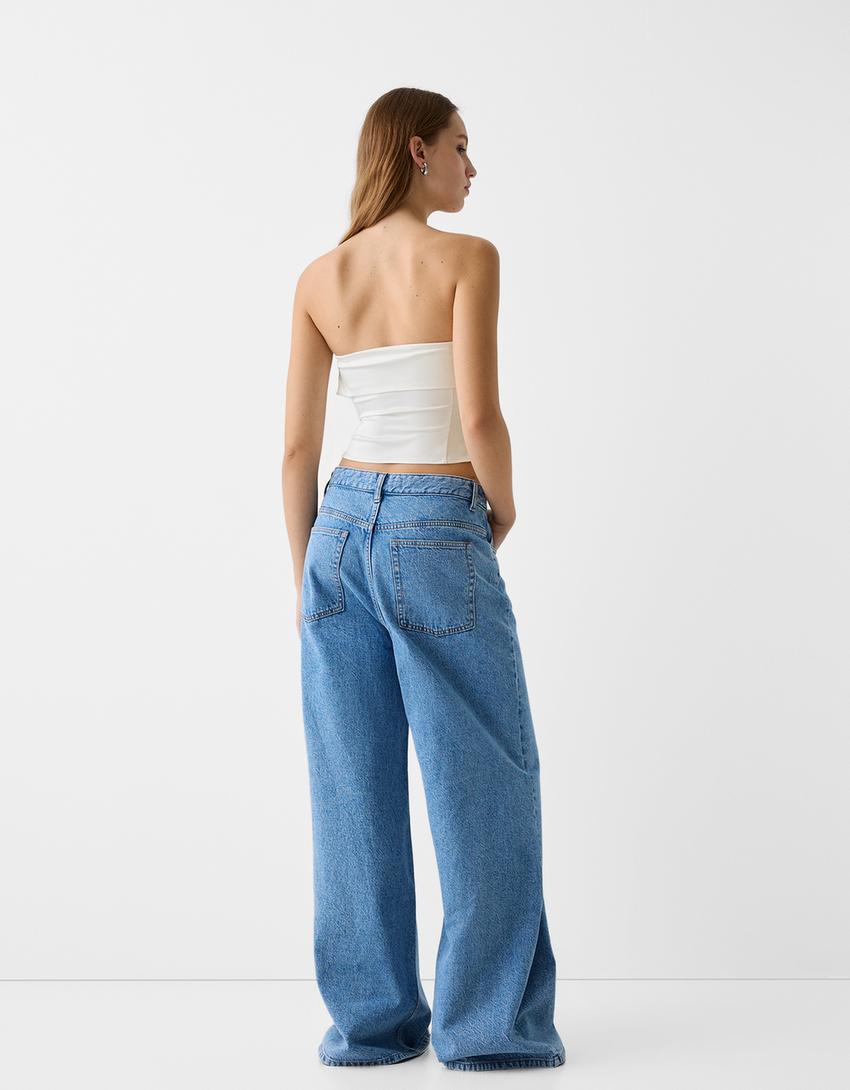 توب ساتان بحافة-كريمي-1