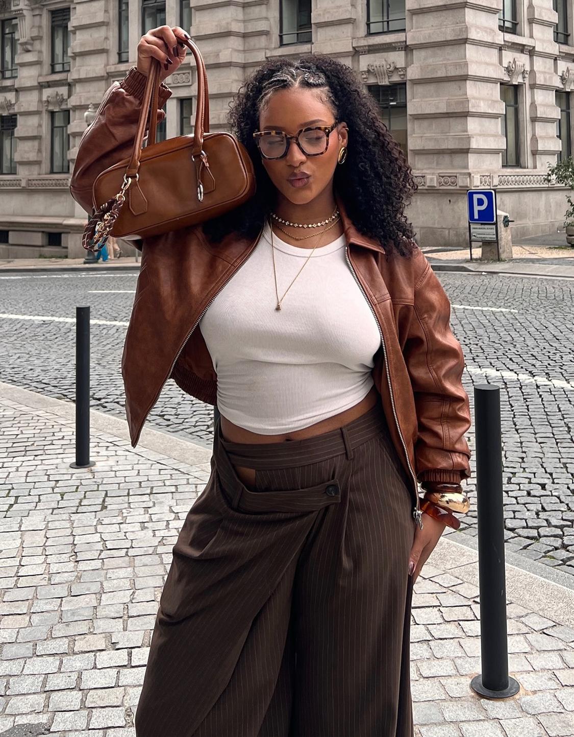 Leather effect jacket