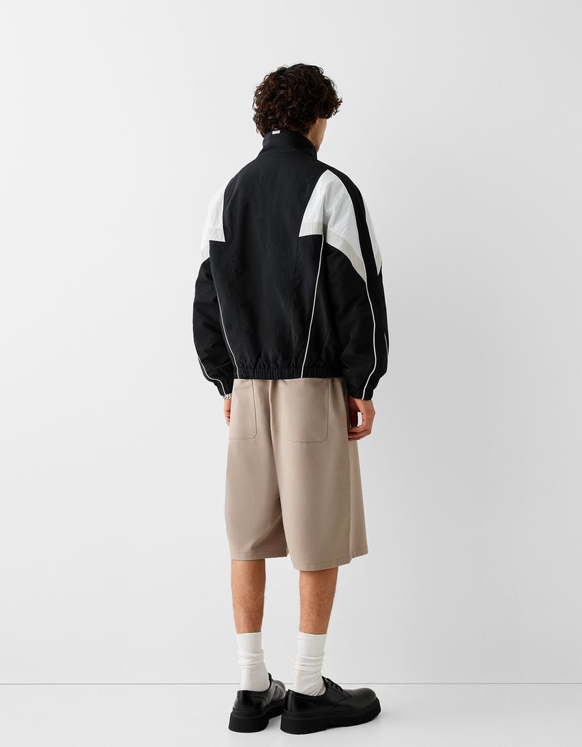 Blouson technique découpes-Noir-1