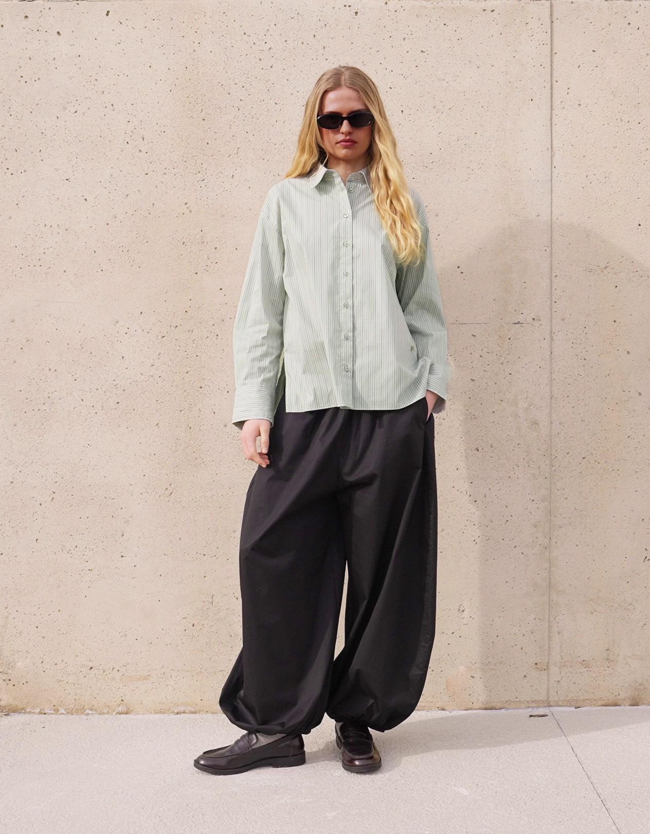 Uzun kollu kruvaze gömlek - Görsel 55