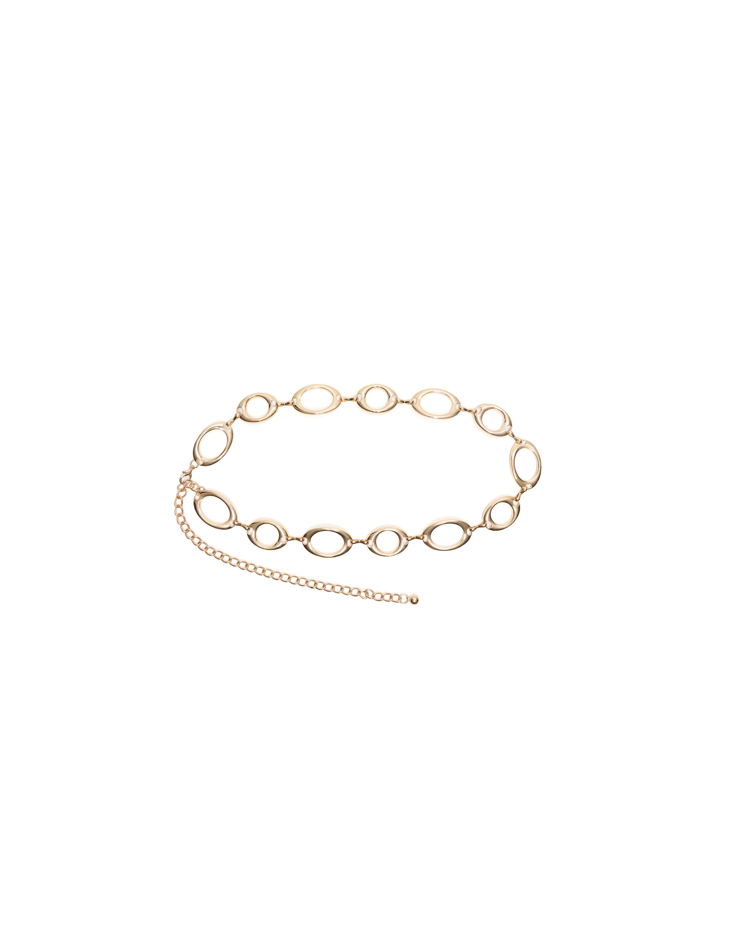 Ring chain belt — Gold