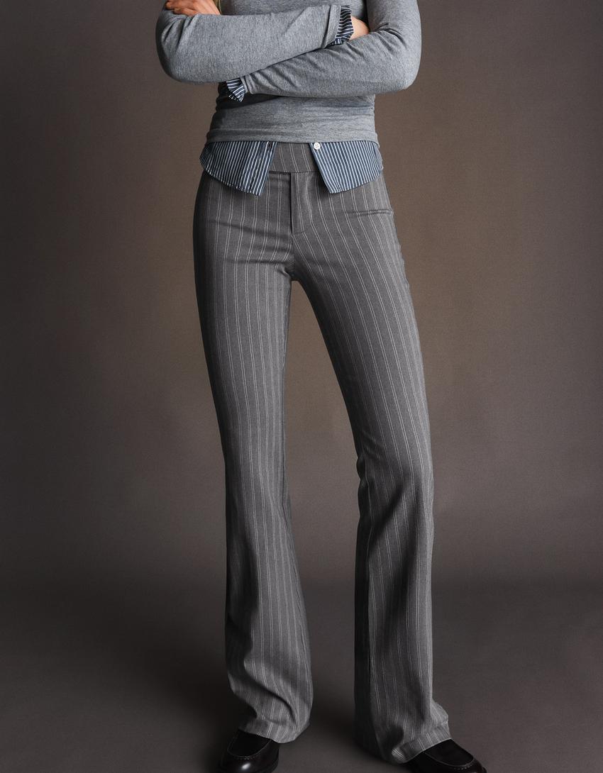 Bengal denim çan pantolon-Koyu gri