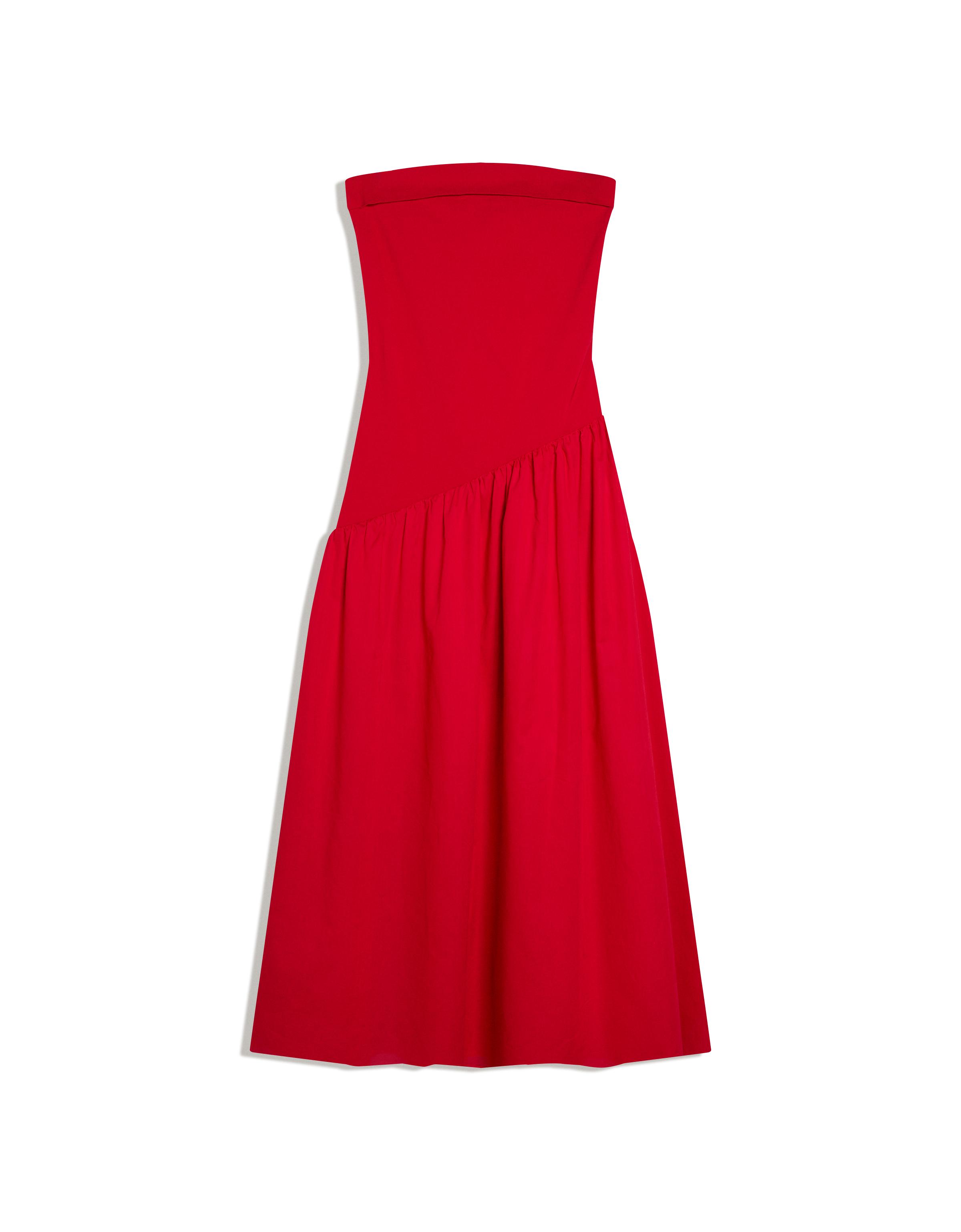 Bandeau midi dress — Red