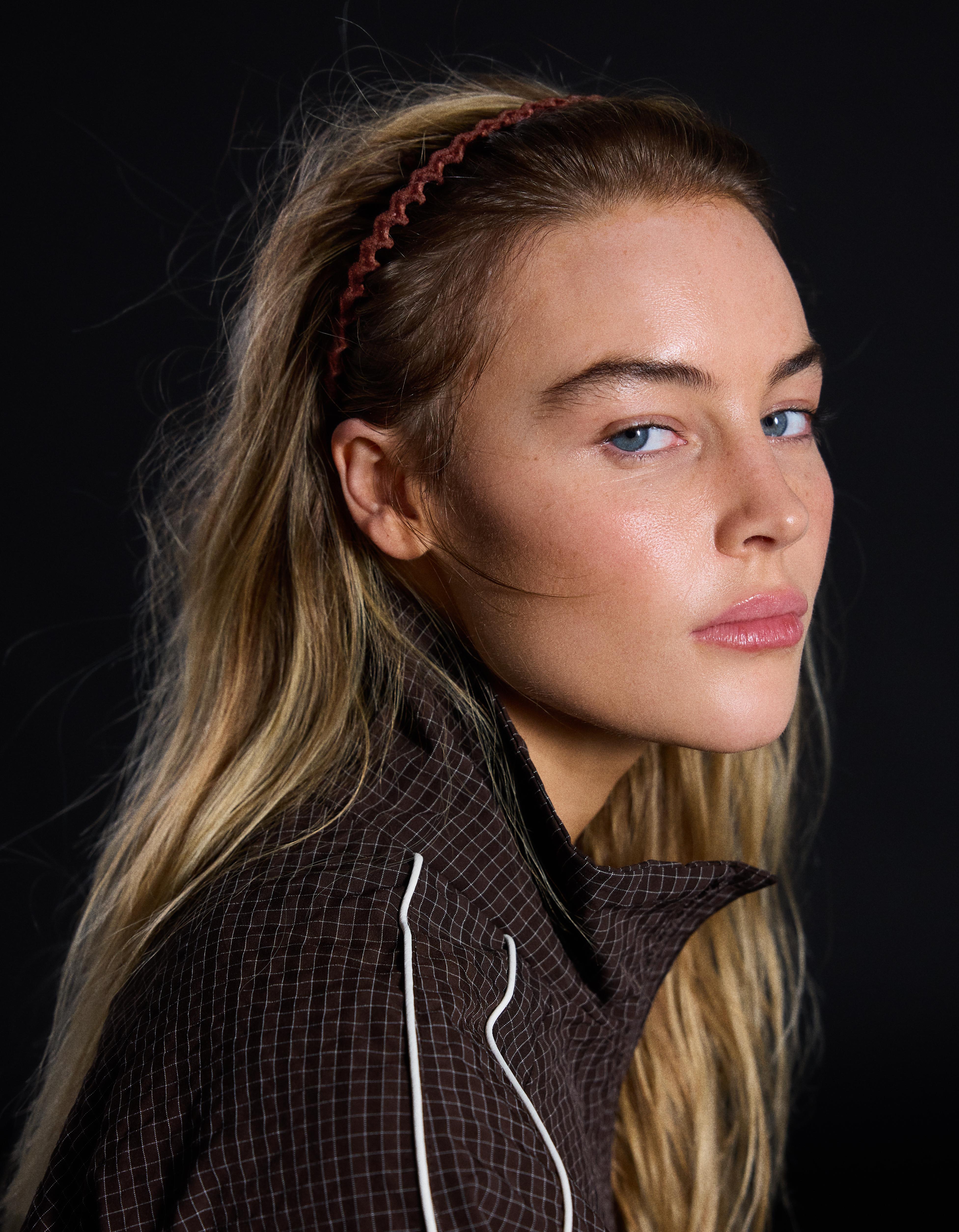 Pack of 2 zig-zag headbands — Black