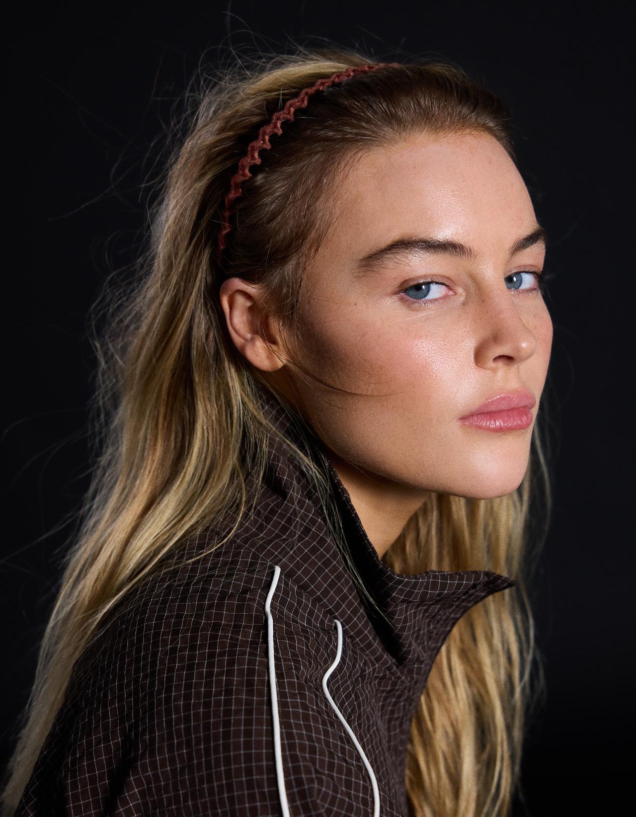 Pack of 2 zig-zag headbands — Black