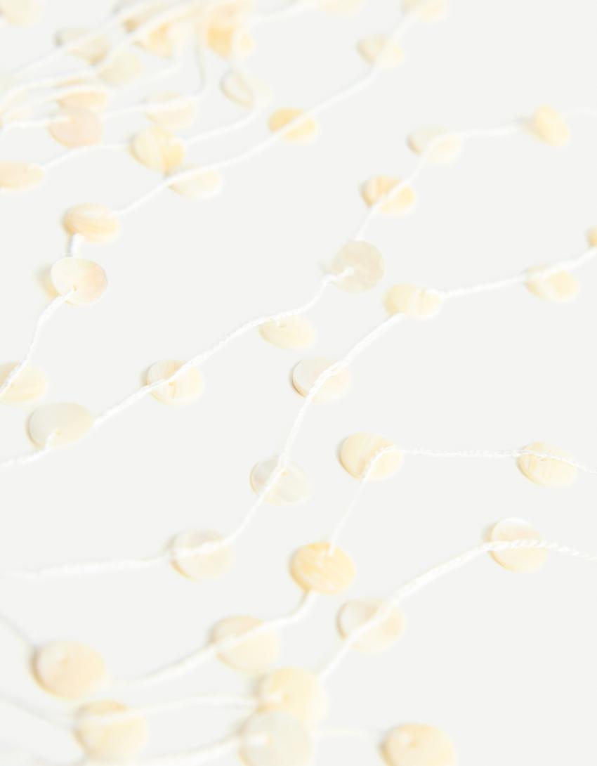 Ketting met schelpen-Wit