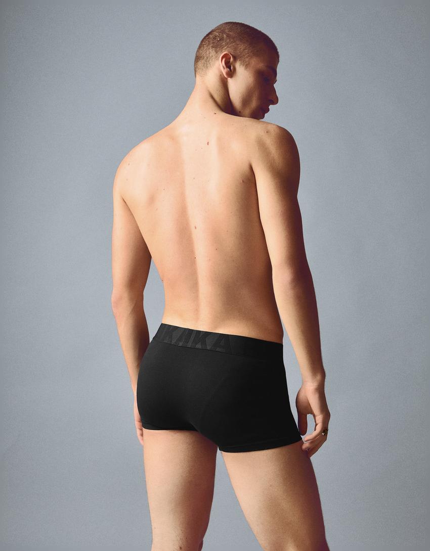 3’lü geniş belli boxer paketi-Siyah