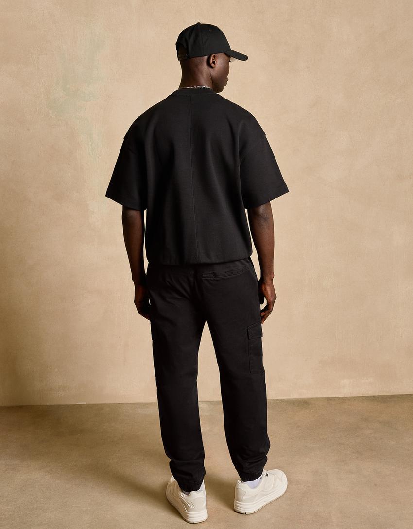 Cargo joggers-Black