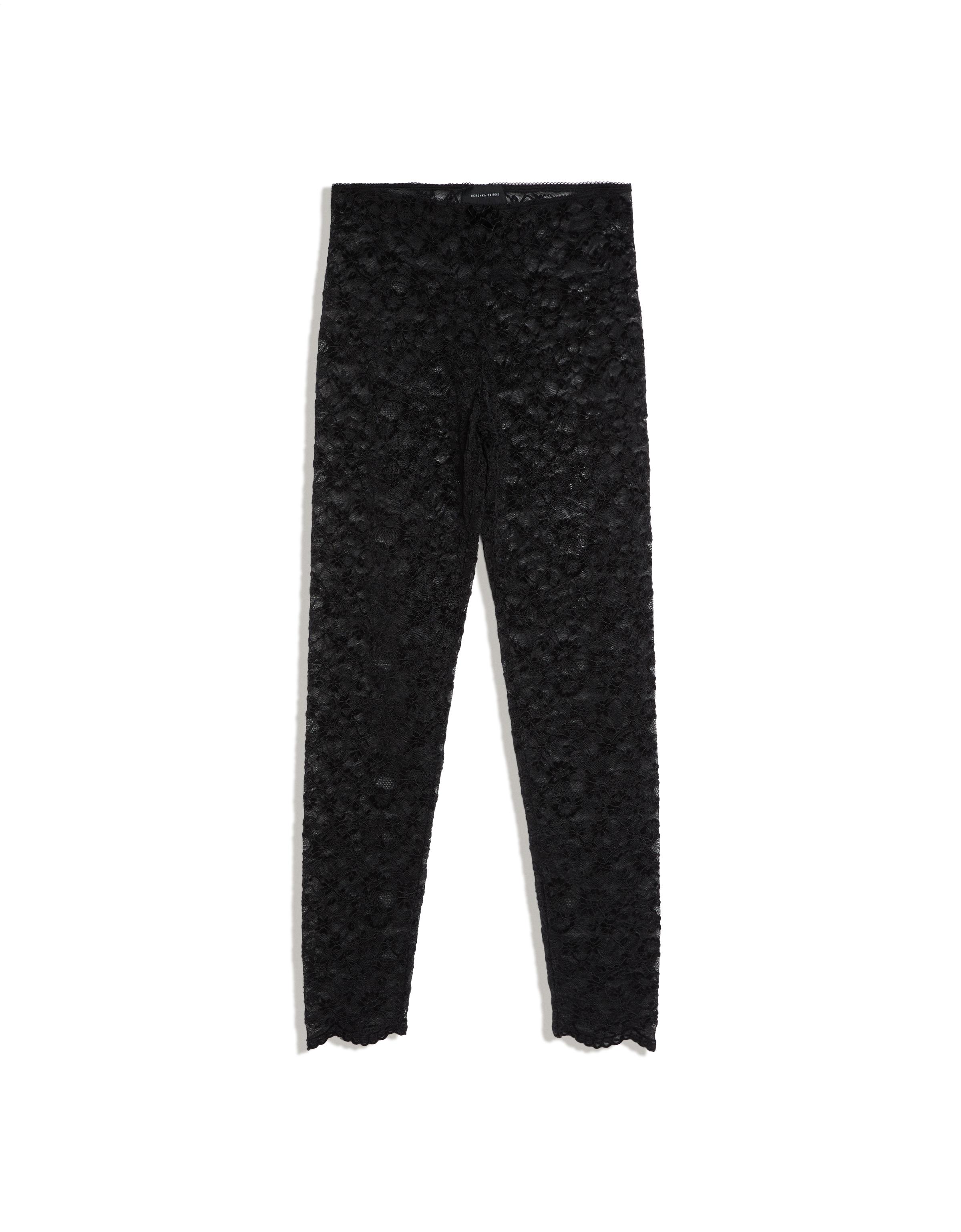 Bershka Dantelli tayt pantolon görsel 2