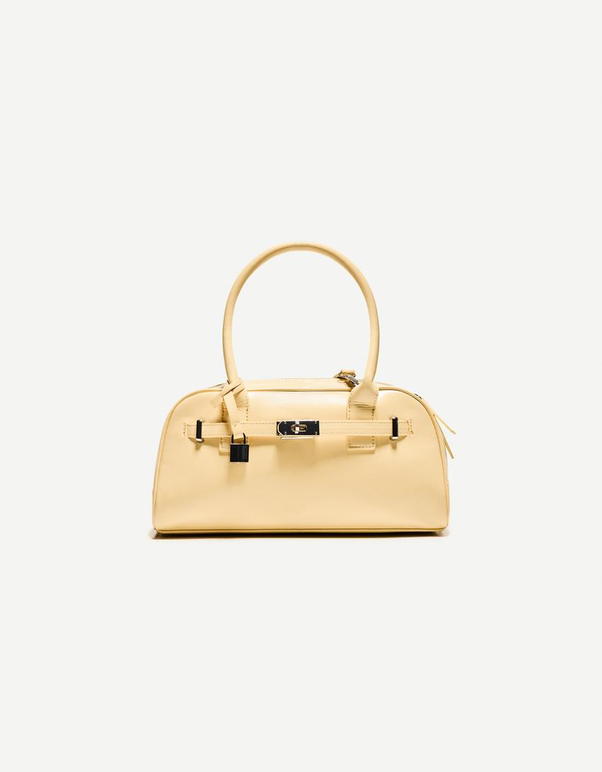 Borsa a bauletto-Giallo-2