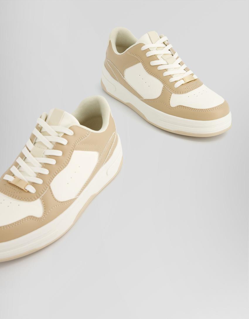Contrast trainers-SAND-4