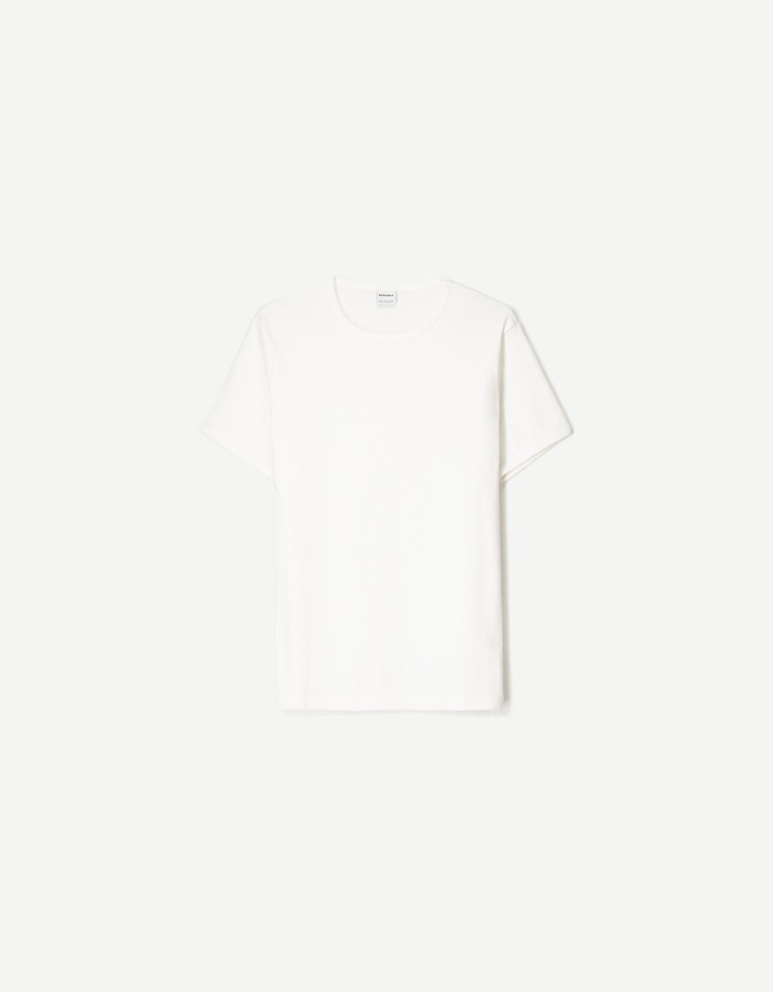 Ribbed short sleeve T-shirt