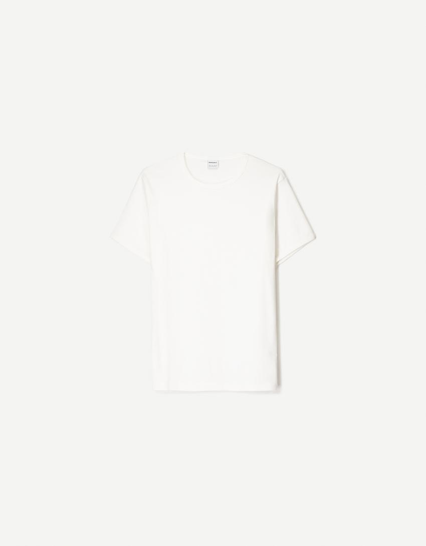 Ribbed short sleeve T-shirt
