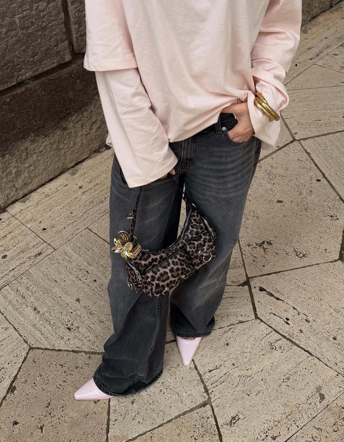 Animal print bag