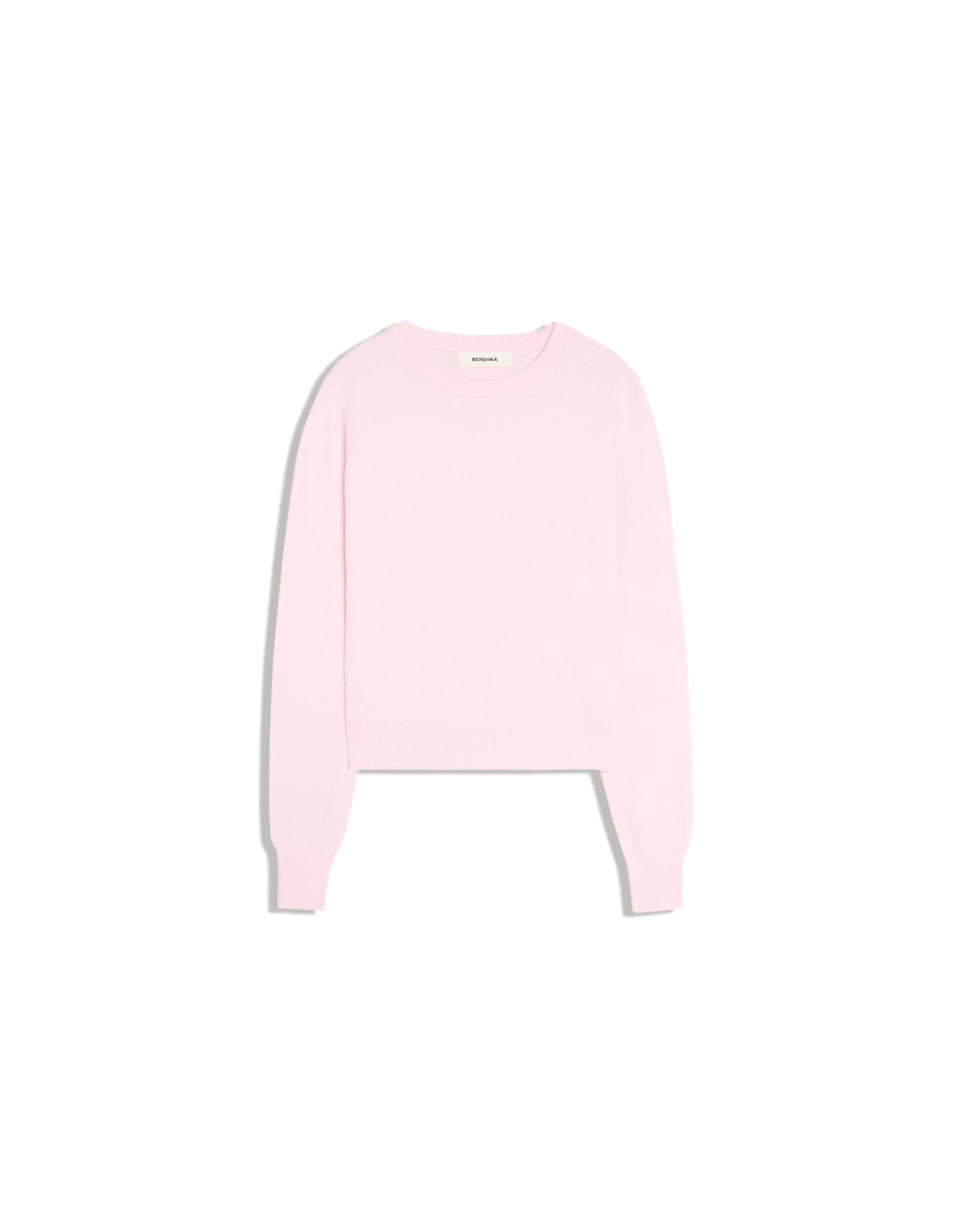 Round neck jumper — Pink