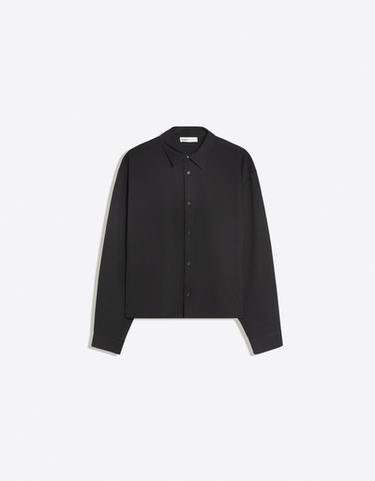 Boxy long sleeve shirt — Black 5