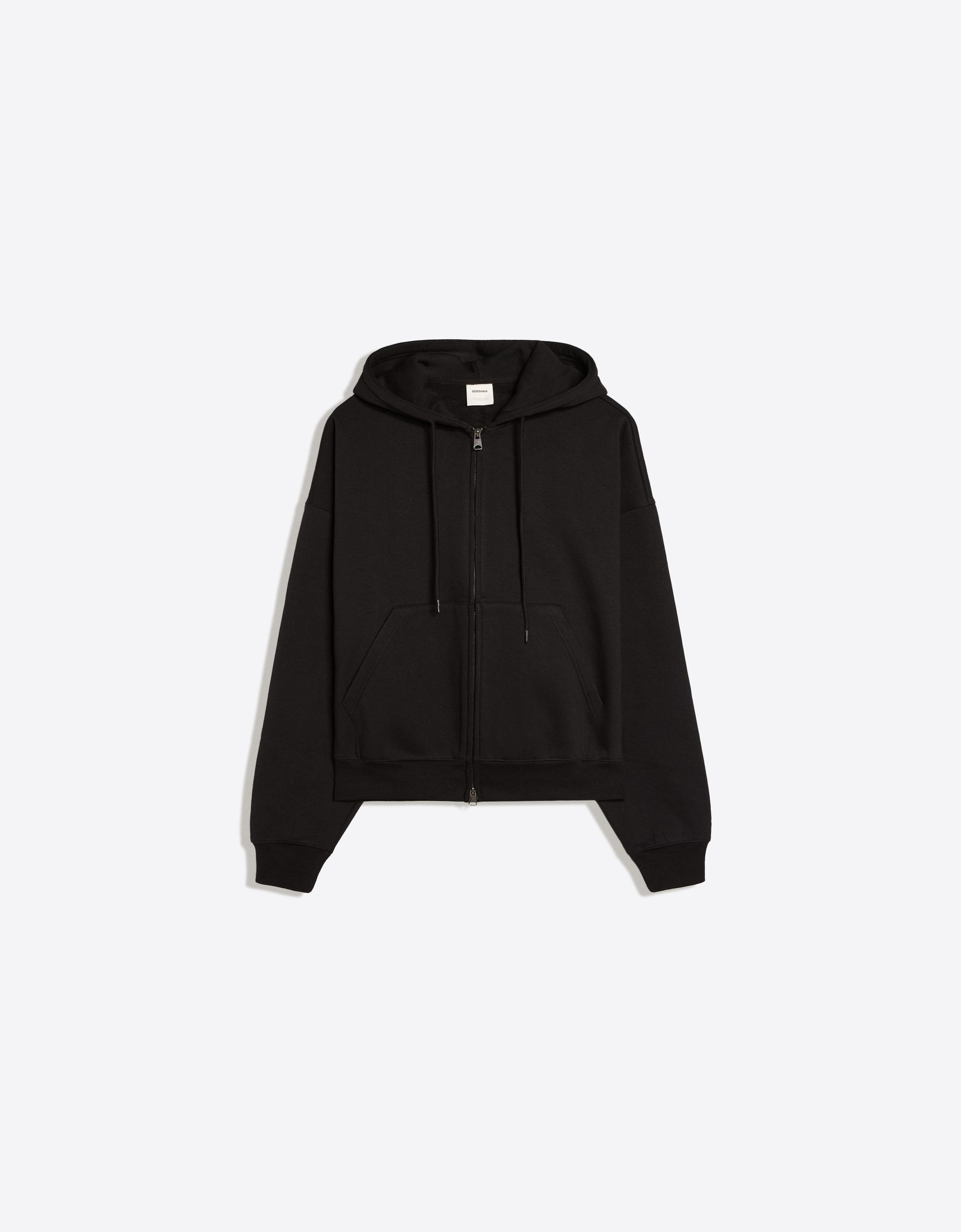 Zip-up hoodie — Black