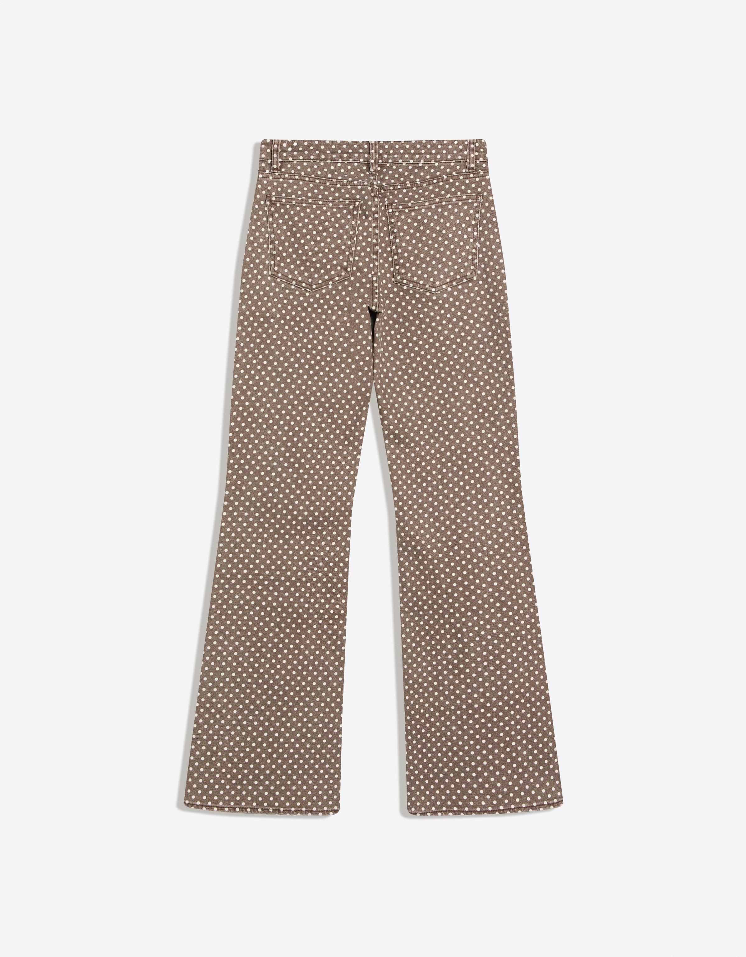 Puantiye bootcut fit denim - Görsel 3