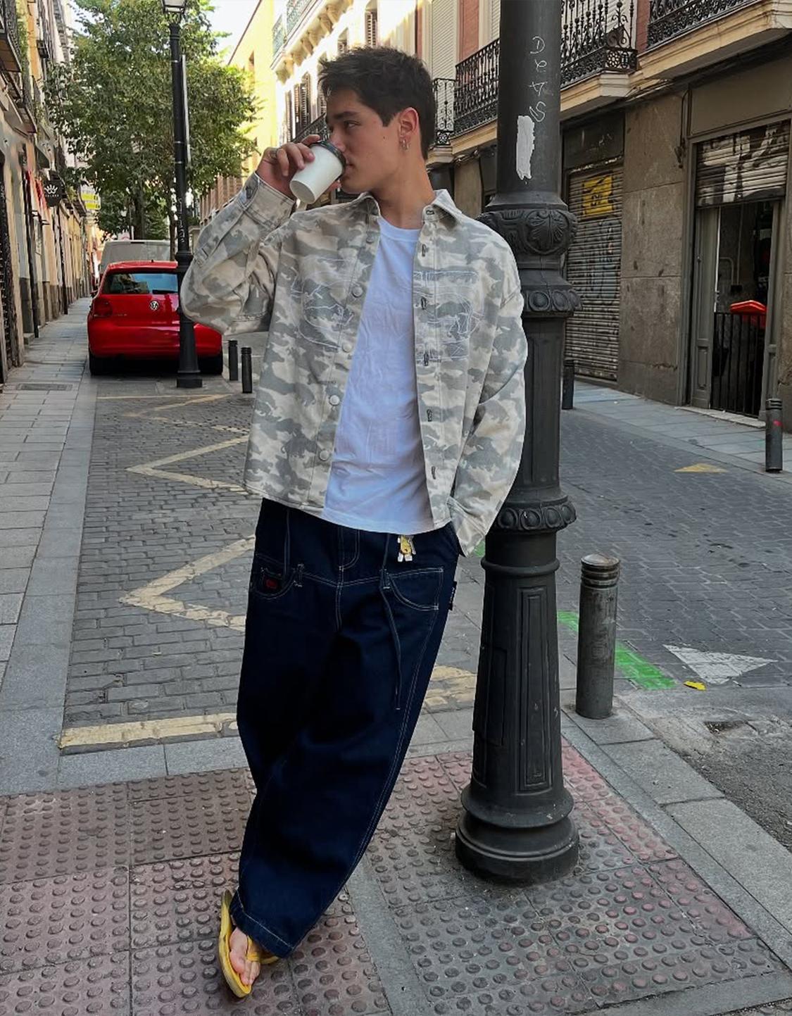Ecko Unltd oversize printed denim overshirt