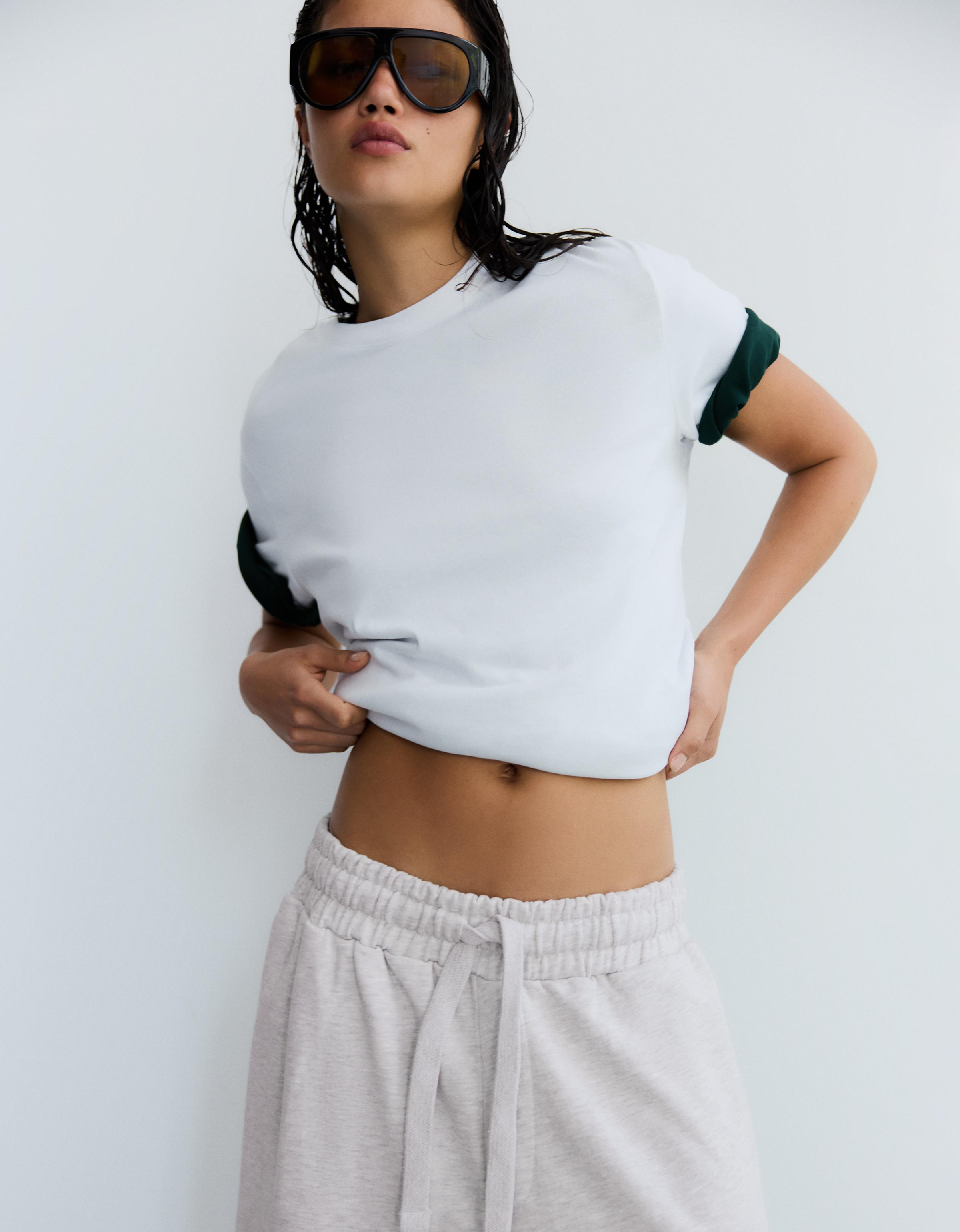 Jogger Bermuda shorts — Grey