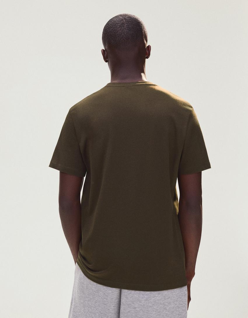 T-Shirt mit kurzen Ärmeln-Braun