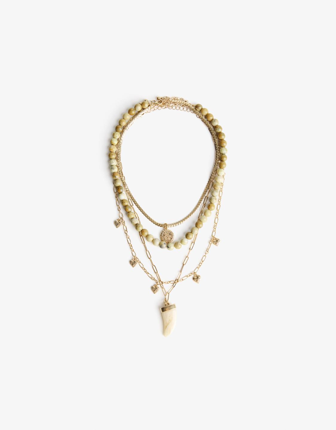 4er-Pack Anhänger-Halsketten