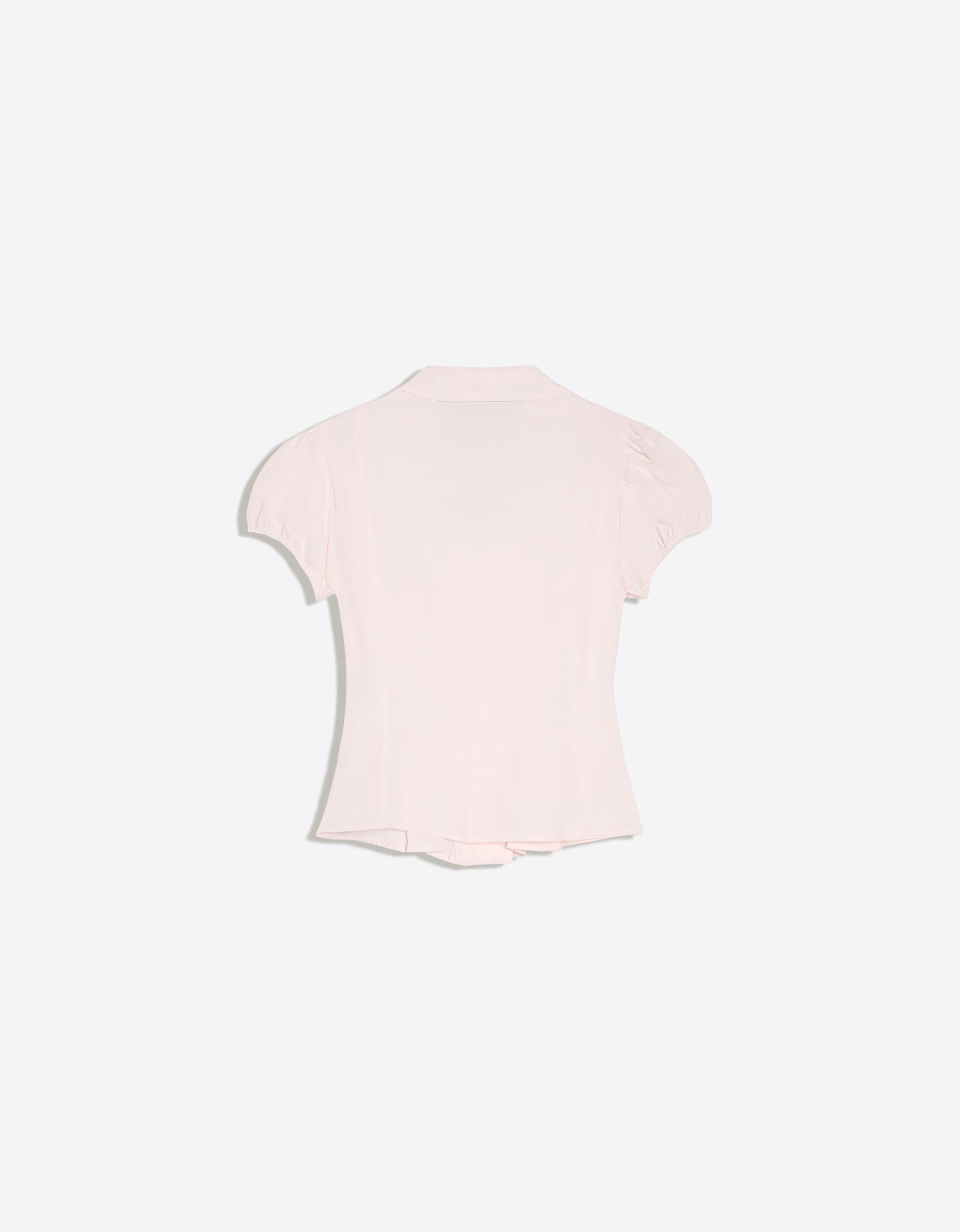 Short sleeve Peter Pan collar shirt — Pink