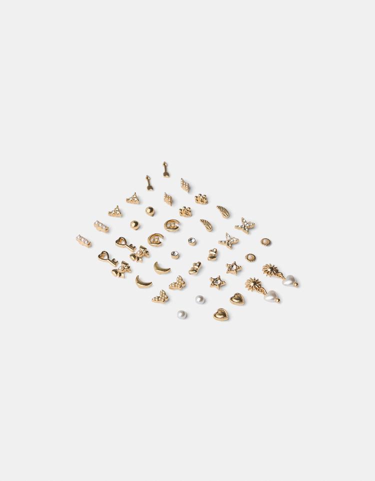 20er-Pack Ohrringe Glitzer
