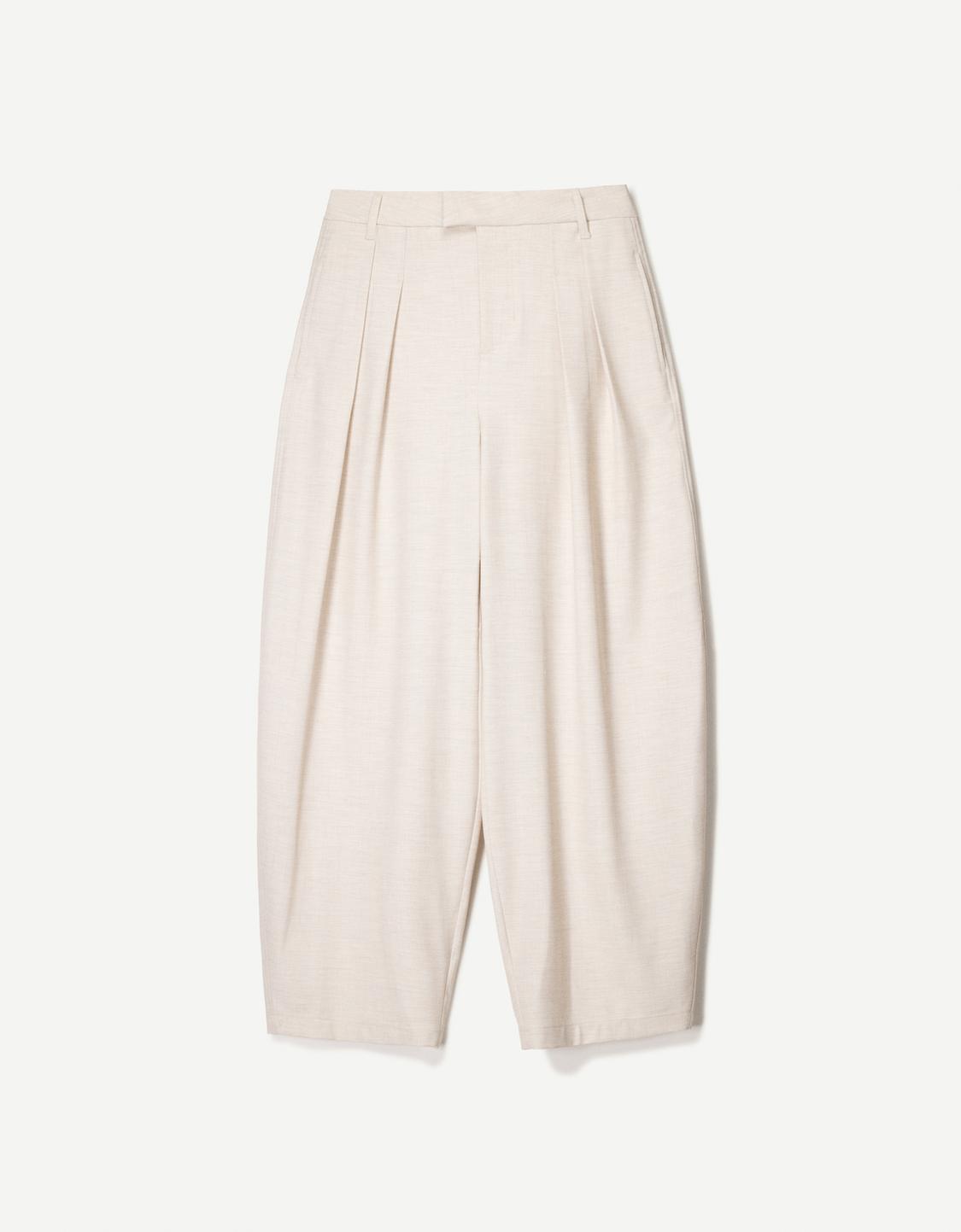 Tailored fit balloon trousers