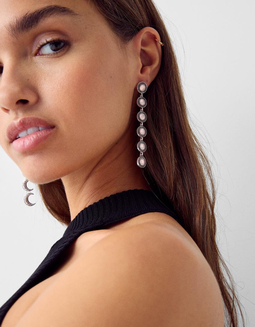 Lot 4 boucles d’oreilles cascade-Argent-1