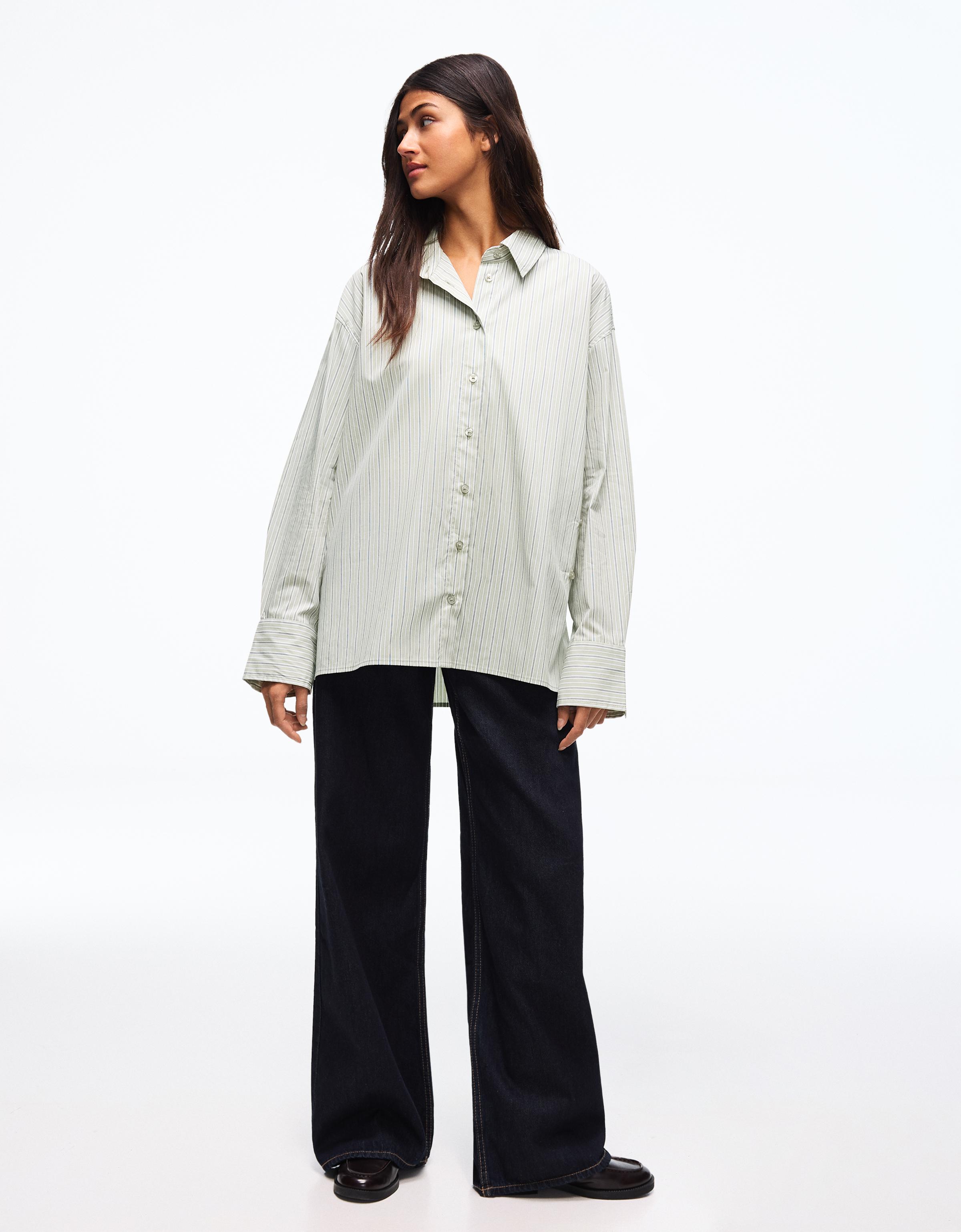 Uzun kollu kruvaze gömlek - Görsel 67