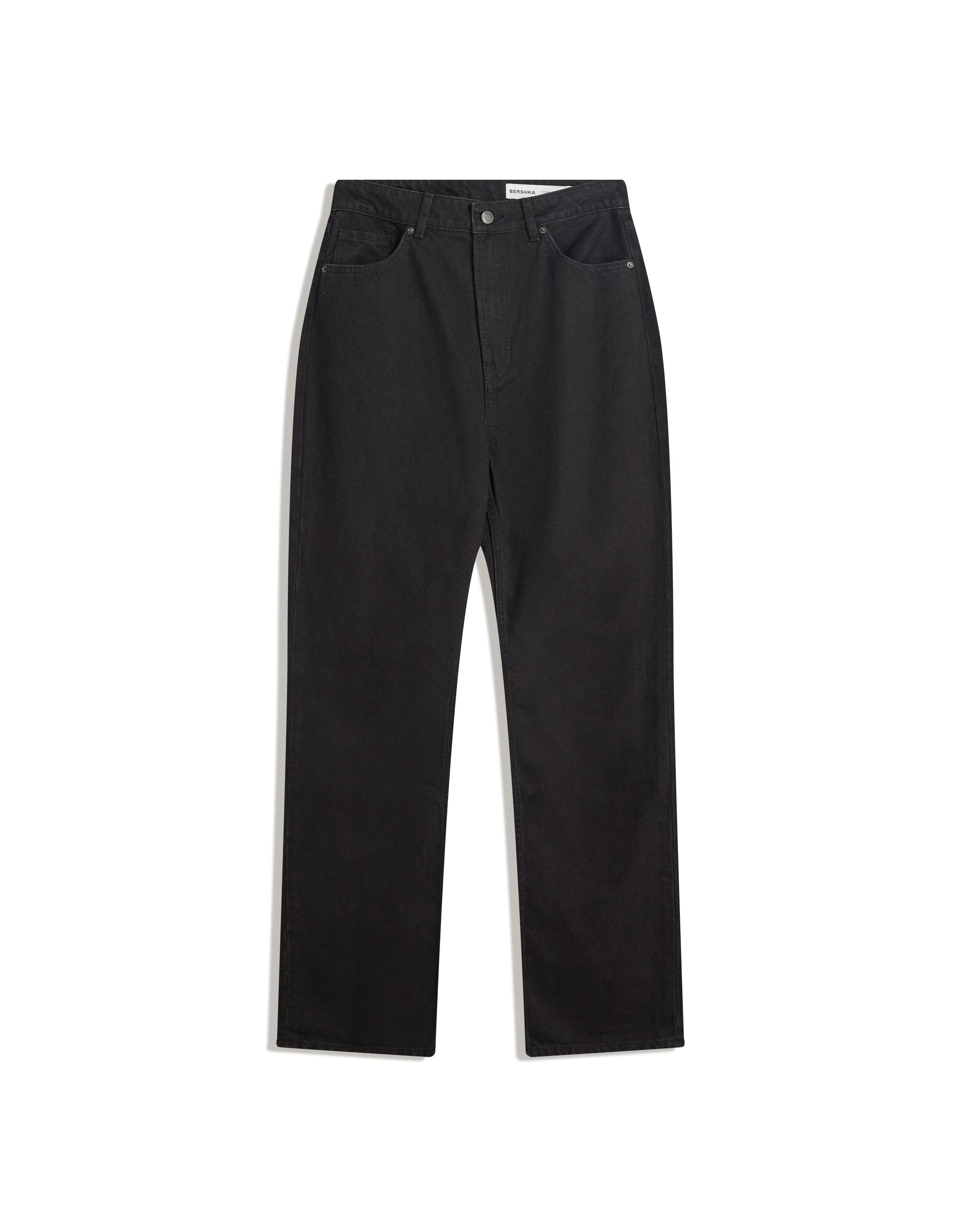 Straight cigarette jeans — Black