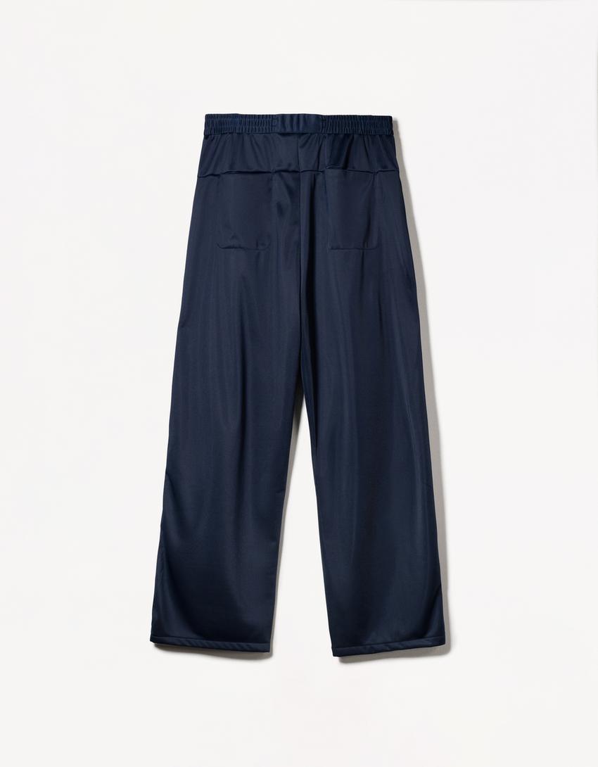 Pantalon straight-Marine-2