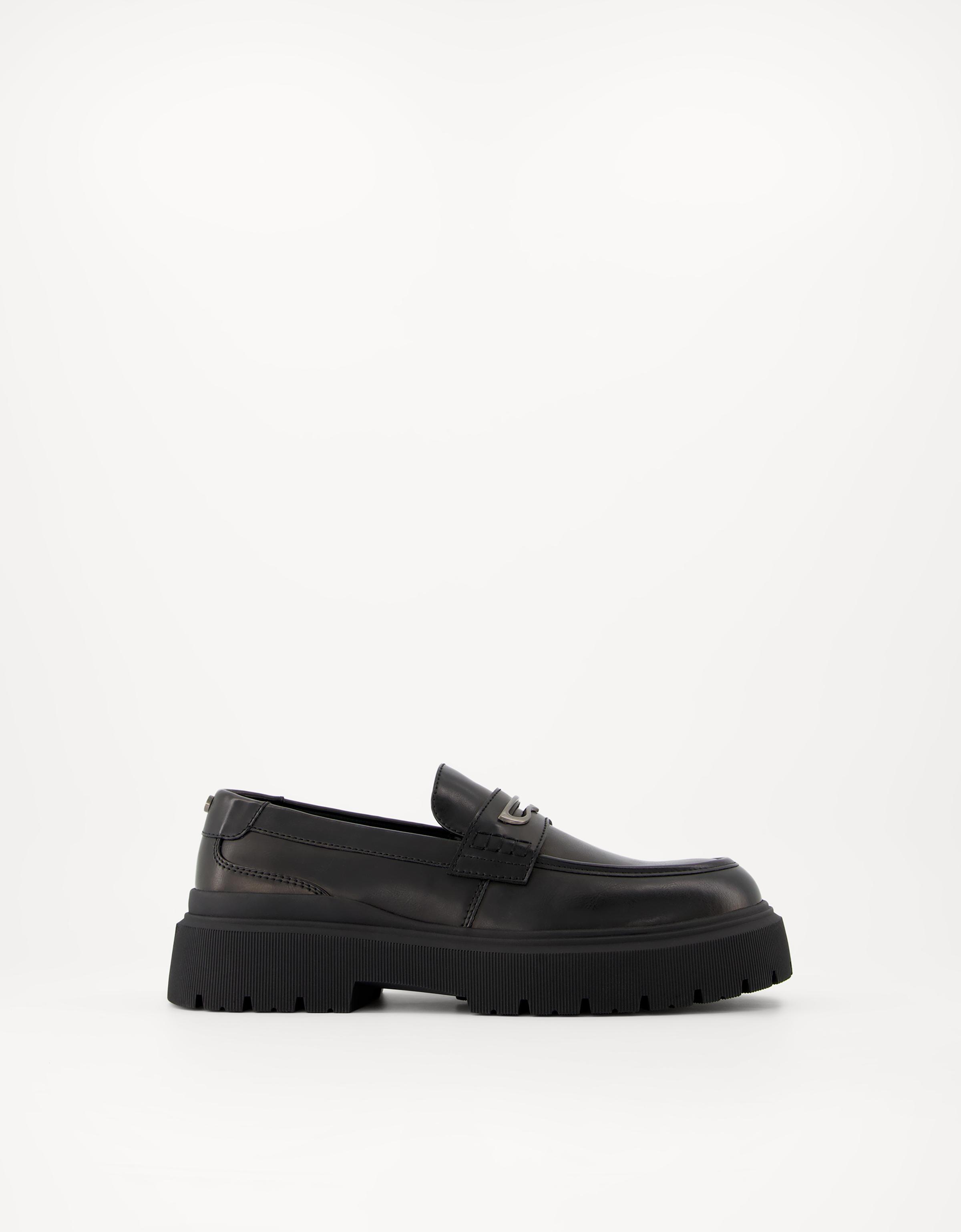 Bershka Loafer Mit Metallapplikation Herren 44 Schwarz