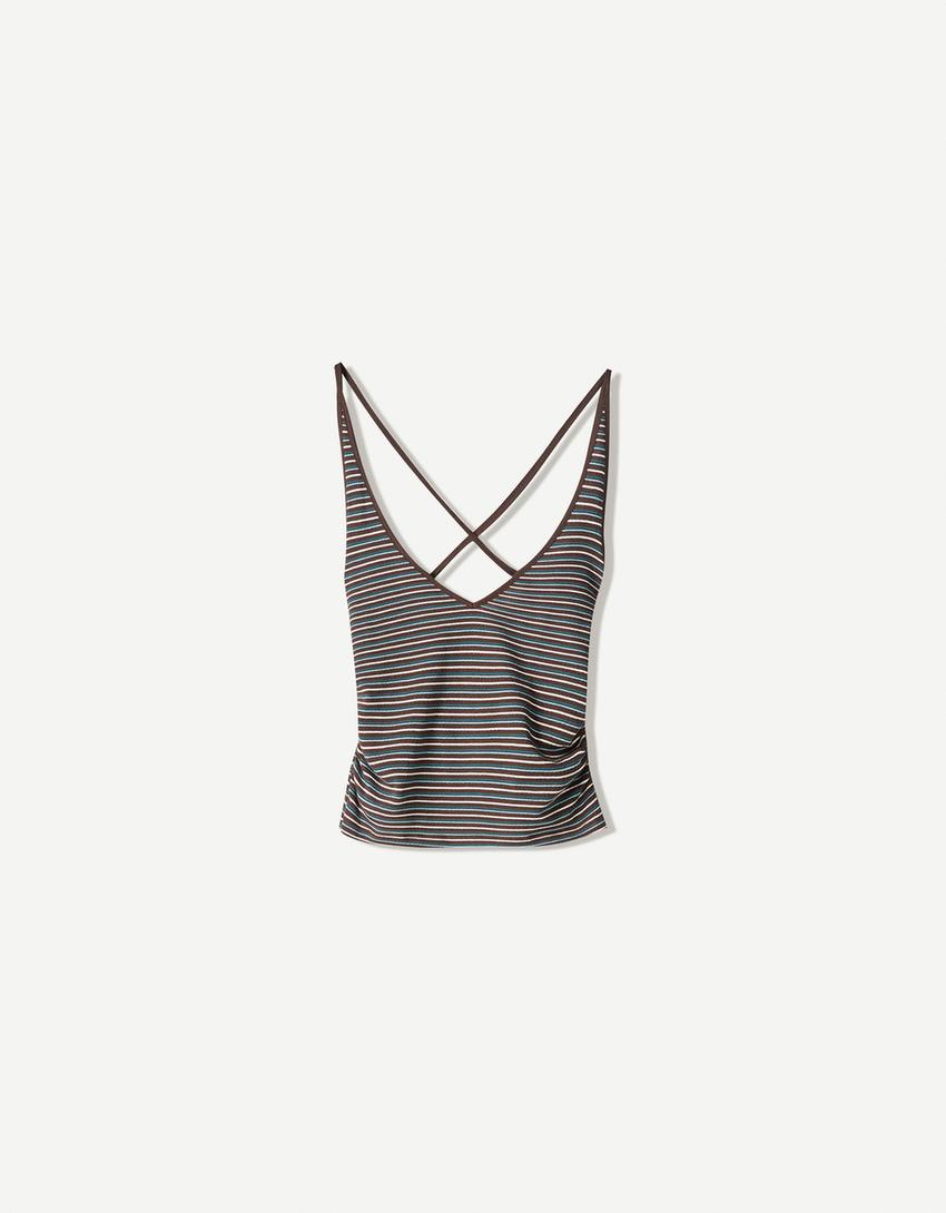 Rustik tanktop-Brun-3