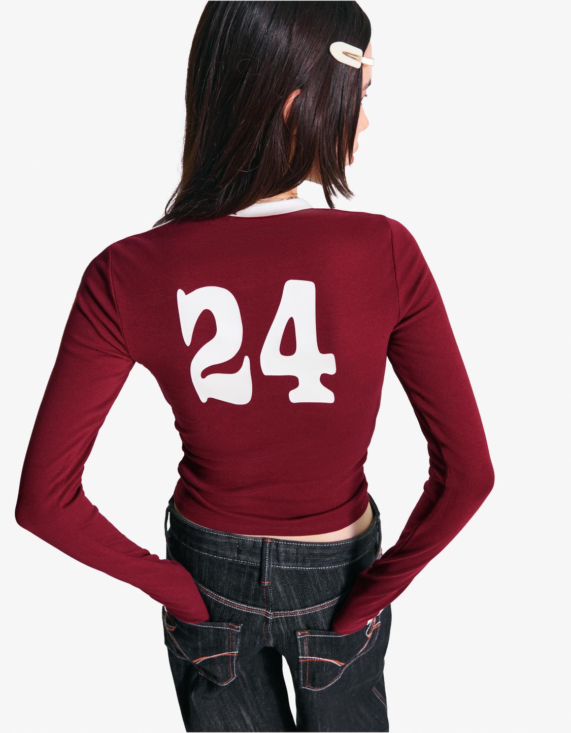Printed long sleeve T-shirt