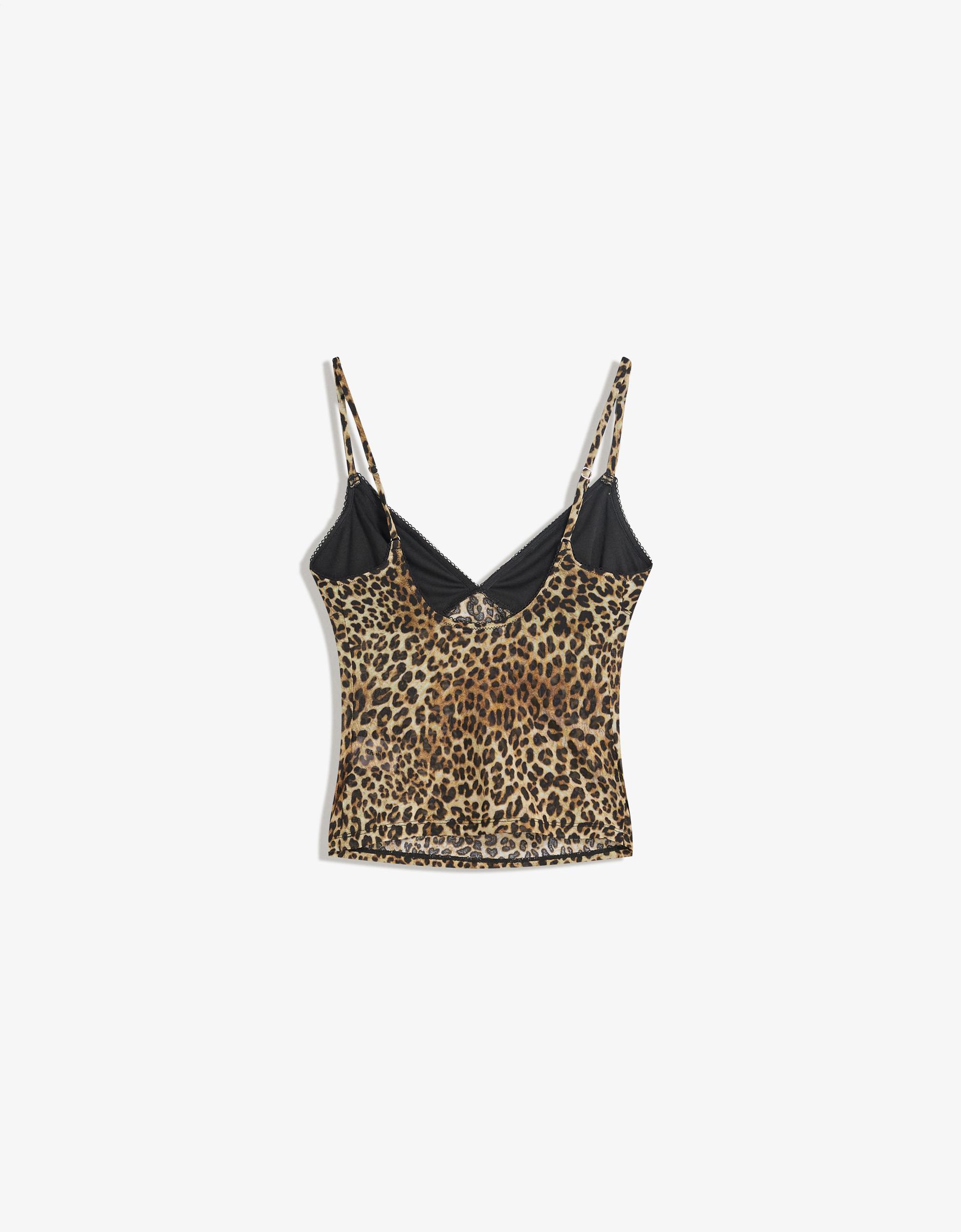 Trägertop mit Mesh-Print