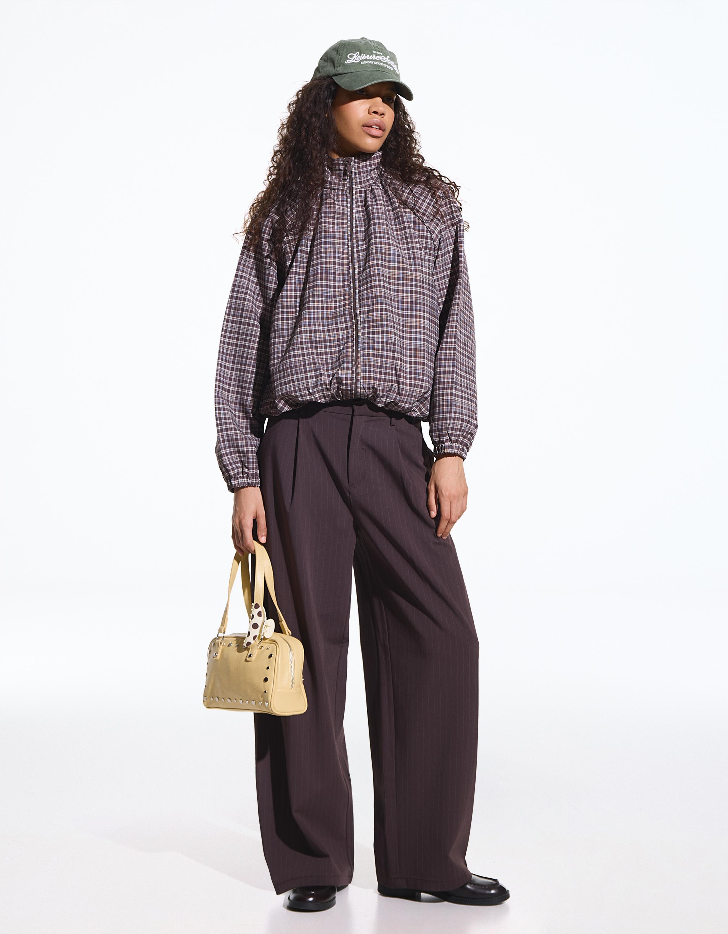 Çift kumaşlı hacimli pantolon - Görsel 89