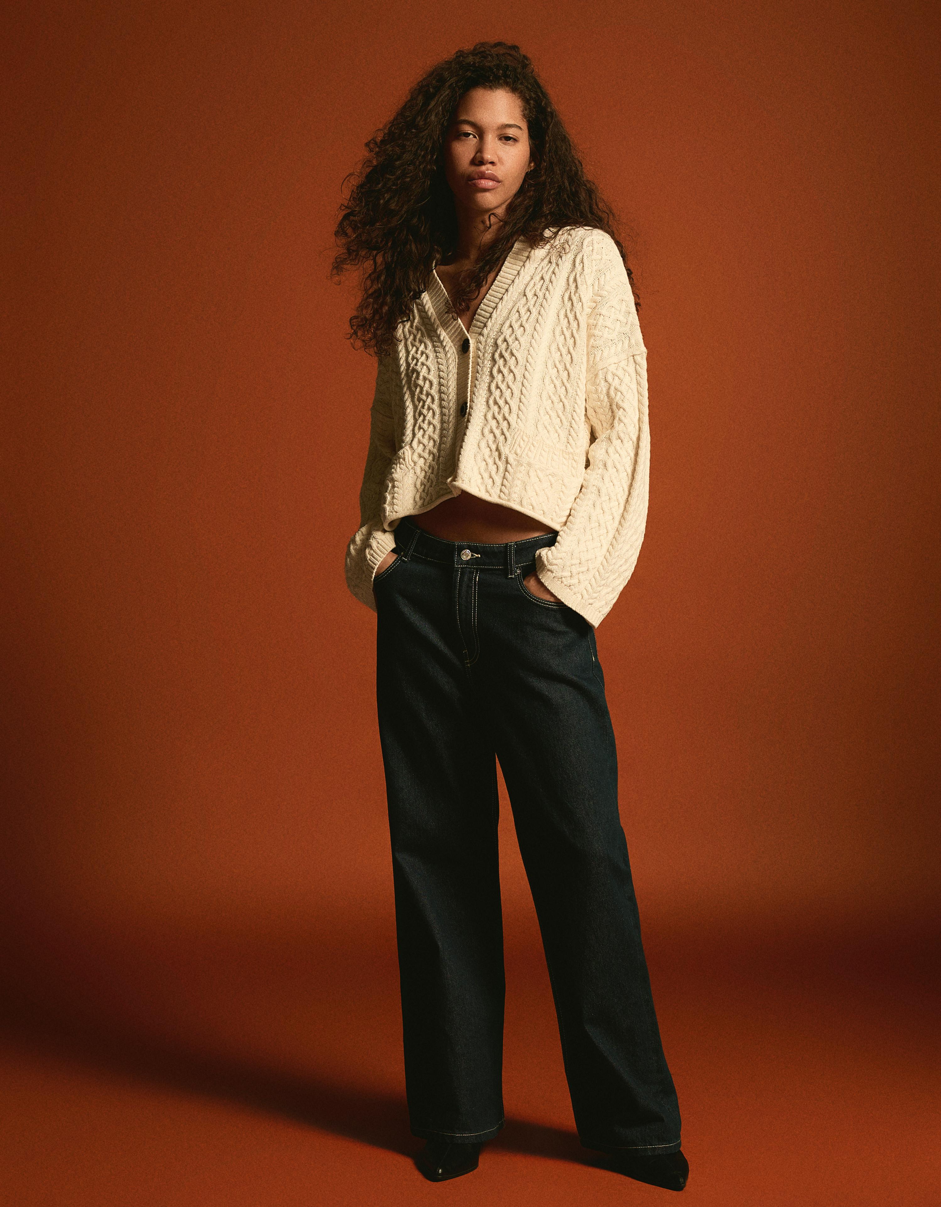 Rustik örgü hırka